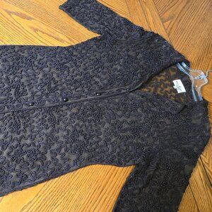 Bellissma Chocolate Brown Short Jacket/Cover-Up